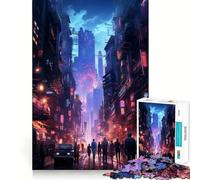 Increíble Rompecabezas de 1000 Piezas Estilo Cyberpunk Night para Adolescentes Juego de Memoria y concentración Calidad Profesional Ideal para Relajarse y divertirse en Grupo en Interiores (50x75cm)