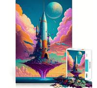 Increíble Rompecabezas Rocket The Sea de 1000 Piezas Diversión para ejercitar la Mente Piezas de Ajuste preciso Un pasatiempo Fascinante para los Momentos de Ocio (50x75cm)