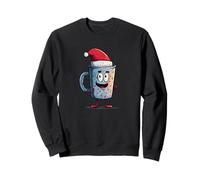Increíble Taza en Santa Claus Busca Amantes de Las Bebidas Calientes Sudadera