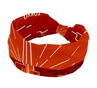 Increíbles diademas rojas japonesas para mujeres y niñas, diadema ancha, turbante de cruz anudada, diadema antideslizante para yoga, entrenamiento, correr