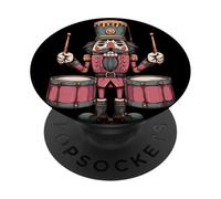 Increíbles Tambores Cascanueces Buscan música navideña Divertida PopSockets PopGrip Adhesivo