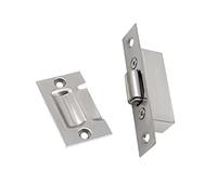 INCREWAY 1 juego de pestillo de rodillo silencioso, cierre de bola de puerta con placa de golpe para puerta de armario