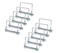 INCREWAY 10 pasadores de bloqueo de alambre, 10 mm de acero al carbono, pasador de bloqueo de alambre cuadrado para pista de césped de granja (10 x 70 mm)