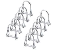 INCREWAY 10 pasadores de bloqueo de alambre, pasador de bloqueo de eje de acero al carbono, pasador de bloqueo de alambre redondo para césped de granja (M5 x 30)