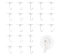 INCREWAY 25 perchas direccionales ajustables color crema, ganchos adhesivos para plantas, puertas, toallas, ducha, baño, llaves, bolsas, ropa, sombreros, tazas