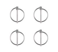 INCREWAY 4 pasadores de seguridad redondos de acero inoxidable 304 de 3 x 35 para remolque, pasadores de retención para pista de granja, césped, 4 unidades