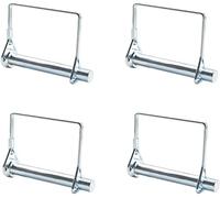 INCREWAY 4 pcs Pin de Bloqueo de Alambre, 8 mm (5/16") Pasador de Bloqueo Del Eje Bucle Cuadrado Pin de Toma de Fuerza la Seguridad Pin de Enganche para Granja Remolques Césped Jardín