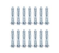 INCREWAY Anclaje de pared, 20 piezas M4 × 38 resistente Zinc chapado en acero Molly Perno hueco de la unidad de anclaje de pared para paneles de yeso