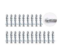 INCREWAY Anclaje de pared, 21 unids M4*32 Heavy Duty Acero al Carbono Molly Perno Hueco de la Unidad de Pared Tornillos de Anclaje para Drywall Sheetrock