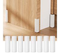 INCREWAY Bloques de esquina para zócalo, 8 unidades, cojín de seguridad autoadhesivo de silicona a prueba de bebés, protectores de esquina para base de pared de muebles