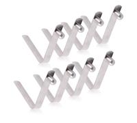 INCREWAY Clips de poste para tienda de campaña, 6 mm Kayak Paddle Spring Snap Clips, 8 piezas de acero inoxidable para tienda de campaña de acero inoxidable, clips de resorte para camping