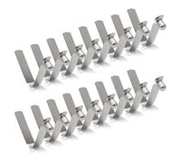 INCREWAY Clips para poste de tienda de campaña, 16 clips de resorte de remo de kayak, clips de resorte de botón de empuje de acero inoxidable para camping, kayak, pala, poste de tienda de campaña, 5