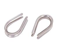 INCREWAY Dedal de cuerda de alambre, 30 unidades M6 dedales de cuerda de alambre de acero inoxidable para 1/4 a 7/32 pulgadas de diámetro