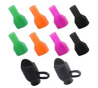 INCREWAY Juego de 10 boquillas de bolsa de agua de colores mixtos + tapón antipolvo de repuesto de válvula de silicona de grado alimenticio, accesorios de bebidas para senderismo, escalada, correr