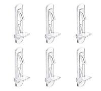 INCREWAY Juego de 30 clavijas de soporte para estante, pasadores de estante de plástico transparente para gabinete, clips de soporte autoblocantes para muebles de cocina, estanterías, armarios