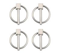 INCREWAY Juego de pernos de 3 mm con 4 pasadores de seguridad redondos de acero inoxidable con pasadores de bloqueo