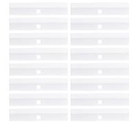 INCREWAY Kit de reparación de persianas verticales, 24 protectores de paletas de plástico blanco, fácil reparación de clip para persianas verticales