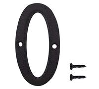 INCREWAY Números de hierro fundido, números de metal negro retro de 7,5 cm, números de correo para cafeterías, bares, restaurantes (0)