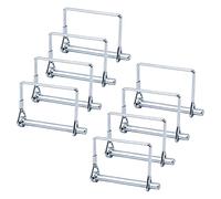 INCREWAY Pasador de bloqueo de alambre, 8 pines de bloqueo de eje de acero al carbono de 1/4 pulgadas, pasador de bloqueo de alambre cuadrado para césped de granja (6,3 x 67 mm)