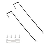 INCREWAY Percha para espejo sobre la puerta, juego de ganchos ajustables para espejo de puerta con forro protector sobre la puerta, ganchos para espejo, juego de soportes de espejo de 1.7 pulgadas de