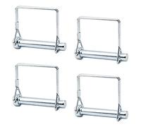 INCREWAY Pin de bloqueo de alambre, 4 unidades de 10 mm de acero al carbono con pasador de bloqueo de alambre cuadrado para pista de granja césped (10 × 60 mm)