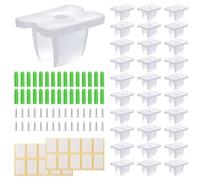 INCREWAY Soportes de montaje de luz de neón para cuerda de neón, 30 clips de montaje impermeables para tiras de LED, soporte de montaje de abrazadera de fijación de neón para luces de neón