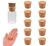 INCREWAY - Tapón de botella de vino cónico, tapón cónico, tapón de corcho natural para botellas de vino de vidrio, 26 x 21 x 20 mm, 100Pcs