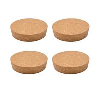 INCREWAY Tapones cónicos de corcho, 4 piezas, cierre cónico de corcho para botellas de vino de madera, corchos de repuesto para botellas de vino, botellas de vidrio, vasos, 91 x 85 x 20 mm
