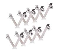 INCREWAY Tubo de resorte comprimido de 25 a 30 mm de diámetro, 8 piezas en forma de V con doble botón plano para tienda de campaña