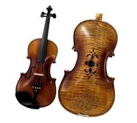 Incrustación de violín 4/4 bonita parte trasera de concha incrustación de sonido suave y elegante en la parte trasera parte trasera de arce flameado