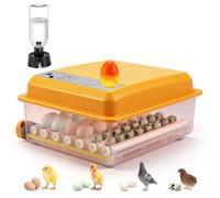 Incubadora automática de 36 huevos, incubadora con 5 modos de reproducción automáticos, control de temperatura, giro automático de huevos cada 90 minutos, llenado automático de agua y luz LED para