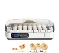 Incubadora automática de huevos con pantalla digital de temperatura y humedad y volteador automático de huevos, incubadora universal de aves de corral para huevos de pollo, pato y ganso