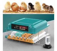 Incubadora automática de huevos para incubar huevos con control de temperatura y humedad, criadora de aves de corral para pollo, pato, codorniz, ganso