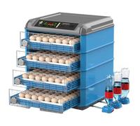 Incubadora automática de pollitos, 156-500 huevos, incubadora inteligente con control de temperatura y volteador de huevos, incubadoras de pollos de gran capacidad, para incubar pollos, ganso, pato