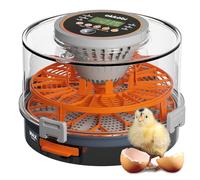 Incubadora automática Okköbi para huevos - incubadora huevos gallina 12 o 20 unidades - incubadora de huevos con control de temperatura y humedad - volteo automático - lámpara incluida
