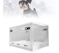 Incubadora de atomización para mascotas para tratamiento de respiración, ideal para perros, gatos, gatitos, caja de terapia de oxígeno para alivio de la tos y salud respiratoria por incubación de