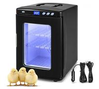 Incubadora de huevos de 25 litros con control de calefacción digital, incubadora para huevos de aves de corral y pequeños huevos de reptiles