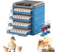 Incubadora de huevos, incubadora de aves de corral totalmente automática con giro automático de huevos y pantalla LED, ideal para pollos y patos, capacidad de 24-300 huevos