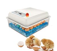 Incubadora de huevos para 20 huevos, control automático de temperatura, cama de agua biónica para pato, ganso, paloma, cultivo de codornices