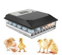 Incubadora de huevos para cría, control automático de temperatura y humedad, diseño inteligente con giro automático de huevos e iluminación LED para pollos, patos, codornices