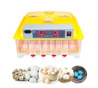 Incubadora de huevos para cría, digital de 48 huevos, operación totalmente automática con un solo botón para pollos, patos, codornices, pájaros y otras aves de corral