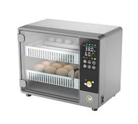 Incubadora de huevos totalmente automática con pantalla de humedad y temperatura, pantalla táctil a color para pollo, codorniz, pato y más