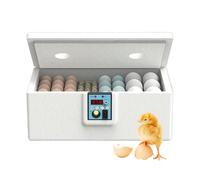 Incubadora Huevos Gallina Automatica Profesional, Incubadora para Huevos De Gallina Capacidad 10-25 Unidades, Criadora Avícola Inteligente con Volteo para Uso En Laboratorios Y Aulas