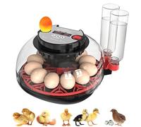 Incubadora Huevos Gallina: Incubadora Automática de 12-24 Huevos, con Volteo Automático de Huevos y Humidificación Automática, Control de Temperatura, Incubadora para Huevos de Gallina,Codorniz,Pato