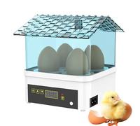 Incubadora para huevos de gallina, pantalla LED de 4 cuadrículas para control de temperatura y humedad, Mini casa de anidación para incubar pollos, laboratorio de granja y experimento en el aula