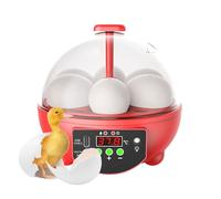 Incubadora Para Huevos De Pollo - 6 ranuras Velas de Huevo De Aves, Codorniz Y Pato Con Ventana Transparente | Control Automático de Temperatura y Humedad 21,5x15,5x11,5 cm USB