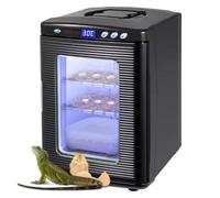 Incubadora para Reptiles De 25 litros con Termostato Digital, Incubadora De Huevos con Sistema De Refrigeración Y Calefacción para Laboratorio Científico, Control De Black