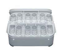 Incubadora Transparente - Bandeja de Huevos de Serpiente de 6,5 x 4,33 x 1,97 Pulgadas, de 12 Rejillas, Recipiente Transparente Multiusos para Reptiles | Incubadora portátil para Huevos pequeños