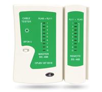Incutex Comprobador de Cable, Tester Línea RJ45 RJ11 Ethernet LAN Cat5 Cat6 Localizador, Kit de Probador de Cable, blanco-verde