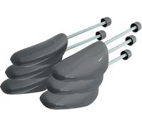 Incutex juego de 3 pares de hormas para zapatos, tamaño variable 38-44, plástico hormas zapatos, gris